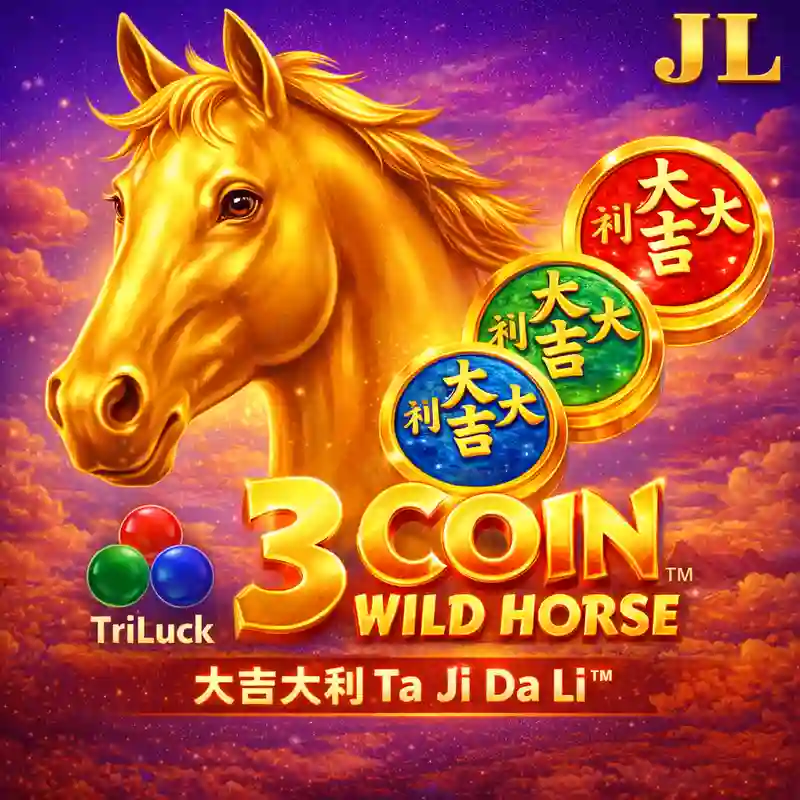 3 Coin Wild Horse Game Logo